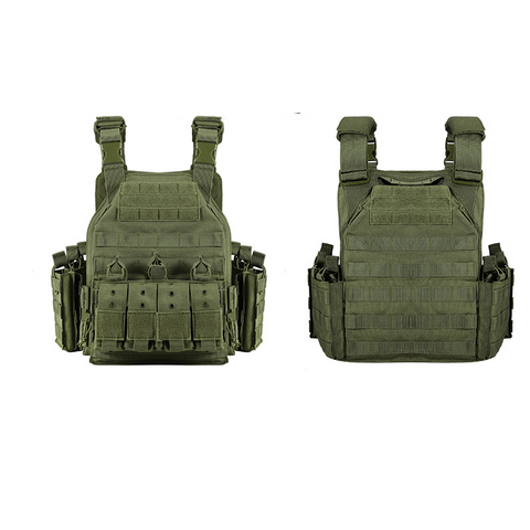 Army Green Multi-Pocket Fishing Hunting Work Vest - China Hunting Vest,  Tactical Vest Molle