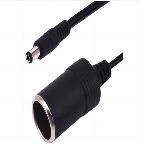 USB A Male to 12V Car Cigarette Lighter Socket Female Converter Cable  2-Pack