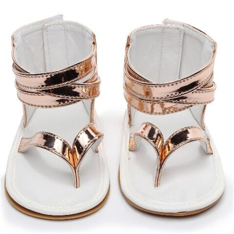 Custom Toddler Baby Girls Sandals T-bar rubber Soled Footwear Shoes
