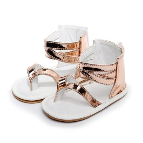 Custom Toddler Baby Girls Sandals T-bar rubber Soled Footwear Shoes