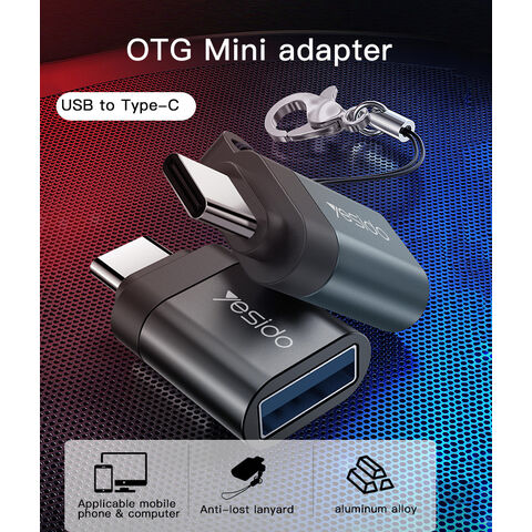 Adaptateur OTG Mini Multifonction YESIDO GS06 Type-C vers USB : Transfert de Données, Lecteur de Cartes et Conversion d'Alimentation pour Téléphones Mobiles