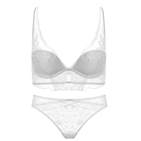 Best Sexy Ladies Underwear Bra Set Wireless Cup Fashion Lace Mid