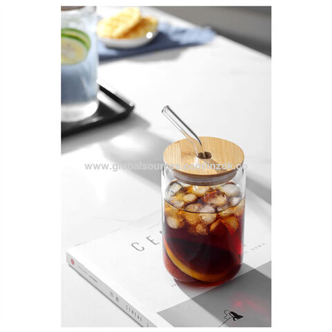 Buy Wholesale China Wholesale Mason Jar Mugs Beer Can Shaped Bamboo Bubble  Tea Boba Insulated Glass Tumbler Cup With Hole Customize & Mason Jar Mugs  at USD 1.2