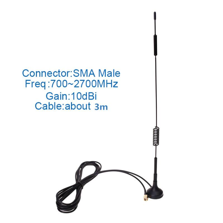 4g Antenna Ts9 3g Lte Sucker Antenne Wifi Sma/crc9 Male 12dbi Magnetic ...
