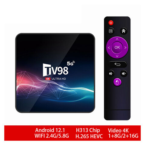 TV98 RK3228A Smart TV Stick Android 7.1 4K HD Dual-Band WiFi 16GB Media  Player