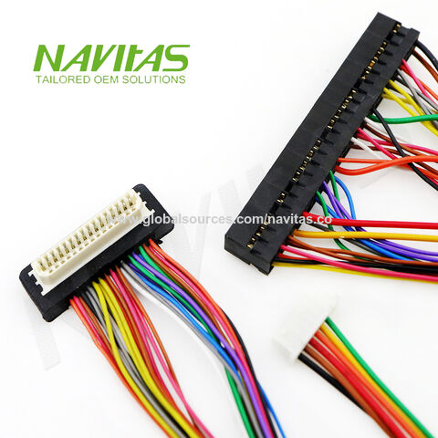 Buy Wholesale Taiwan D-sub 44 Pin To Hirose 30 Pin Lvds Cable Assembly &  Connector Df14 To 5-pin Jst Male Connector Cable at USD 0.5