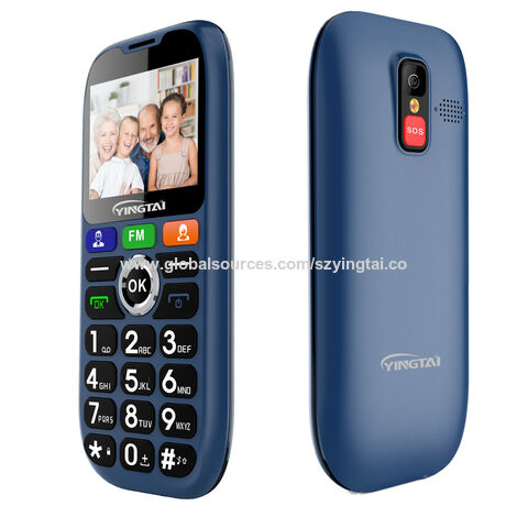 Big Button Mobile Phone with SOS Button (Blue)