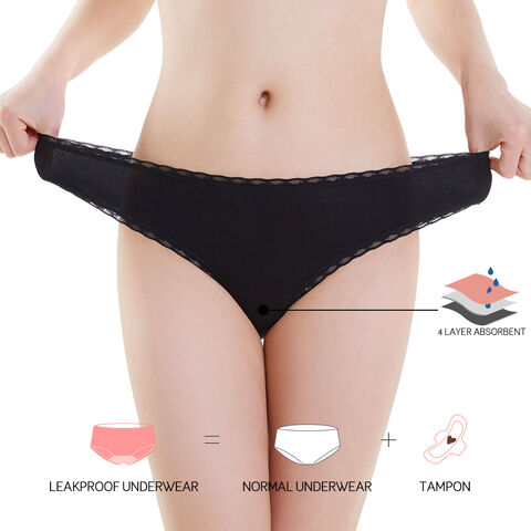 Traceless Ice Silk Printed 4 Layers Leak Proof Reusable Undies Women Swimming  Menstrual Panties Period Underwear - China Menstrual Panties and Period  Panties price
