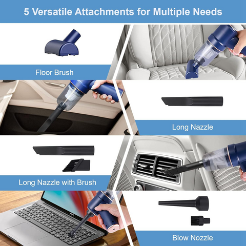 1pc Type-c Rechargeable Multifunctional Vacuum Cleaner, Portable