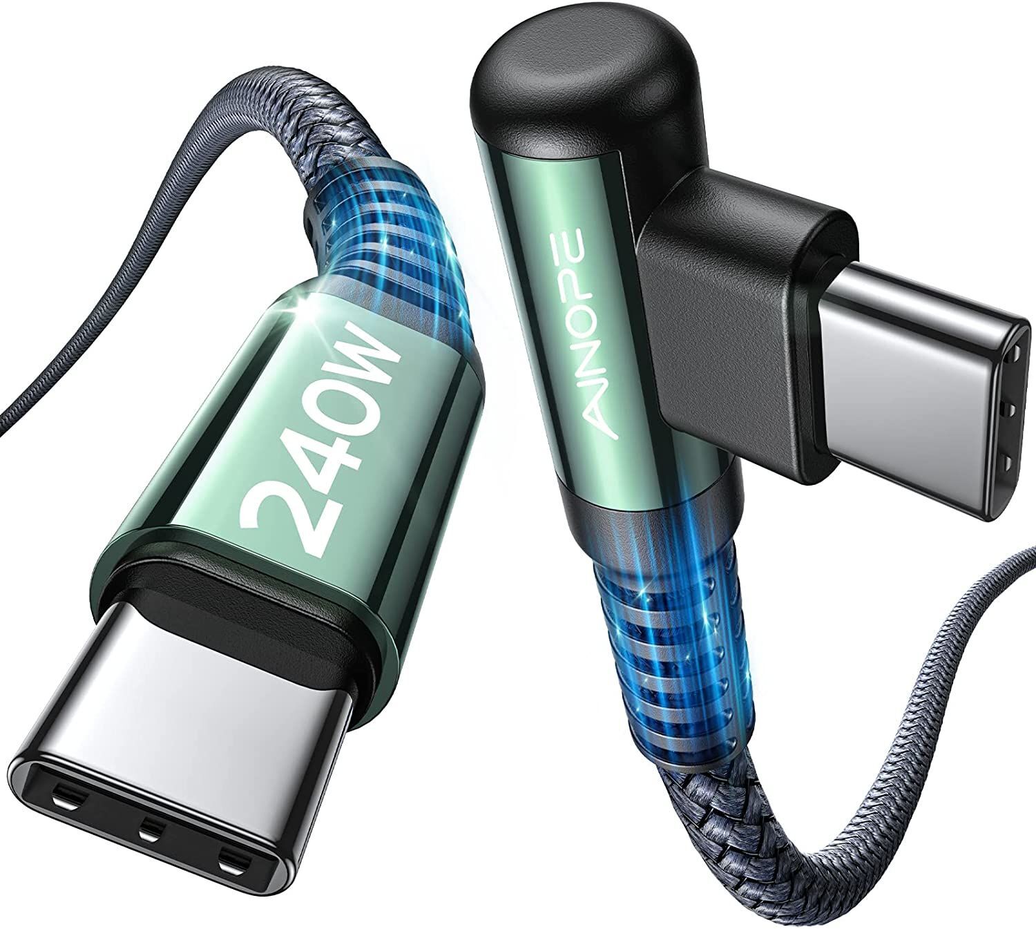 UGREEN Cargador USB C de 140 W y cable USB C a USB C de 240 W y 6.6 pies