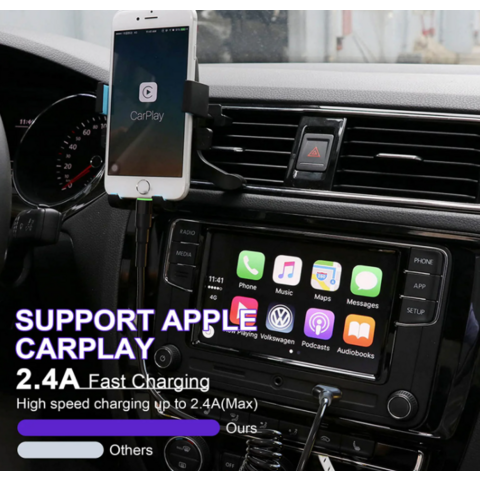  Coiled Lightning Cable MFi Certified & Apple Carplay
