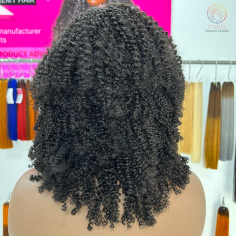 8 Afro Male Mannequin Head for Braiding 4C Type 100% Human Hair Curly Hair
