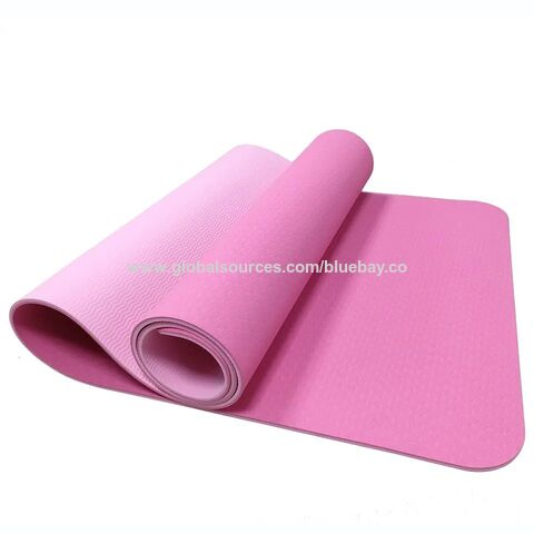 Printed Suede & Natural Rubber Yoga Mat for Yoga, Exercise