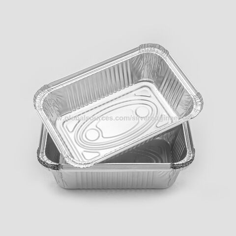 Buy Wholesale China Large Size Aluminum Foil Tray Grill Pan Shallow  Rectangular Disposable Food Foil Container & Foil Containers at USD 0.26