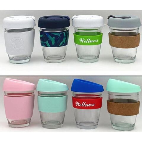 China Glass Cup with Lid Tea Coffee Factory Price Wholesale Customized Logo  Manufacturer and Supplier