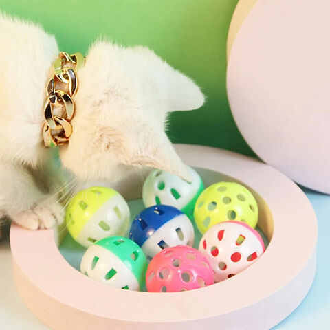 Buy Wholesale China Cat Toy Balls Pet Cat Kitten Play Plastic Balls With  Jingle Bell Pounce Chase Rattle Toy Cat Toys Bulk Random Color & Cat Toys  at USD 0.04