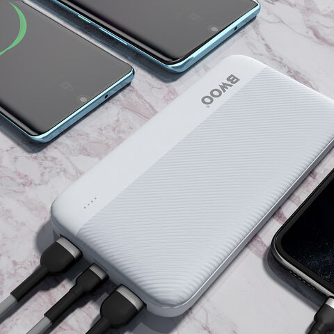 BWOO Mini Powerbank Dual USB 5V2A, tragbares Ladegerät, ultradünne Powerbanks 10000mAh - Großhandel