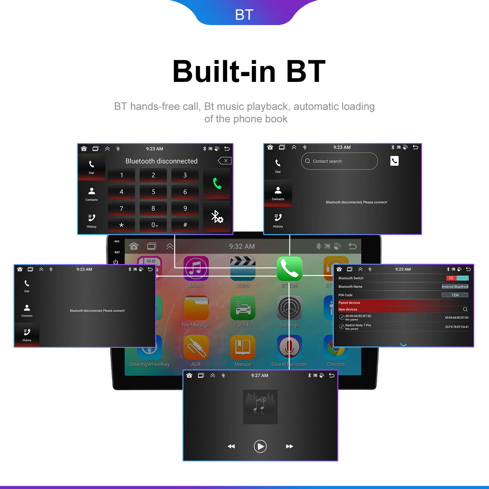 Buy Wholesale China Podofo Android 13 4+64g 10.1'' 8 Core Double Din ...
