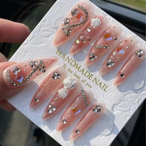 False Press on Nails Hot Sale Attractive Artificial Fingernails - China  Artificial Fingernails and Nail price