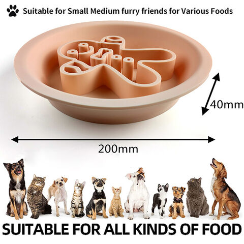 Dual S Feeder - Food And Water Maze Interactive Bowl For Pets - Ideal For  Small To Medium Dogs, Puppies, Cats - Removable Stainless Steel Bowl - No