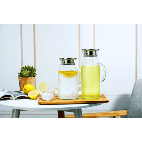 fridge pitcher Water Pitcher with Lid Heat Resistant Portable Pot