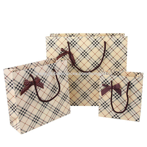 Gift Wrapping Burberry Paper Shopping Bag Supplier Retail Paper