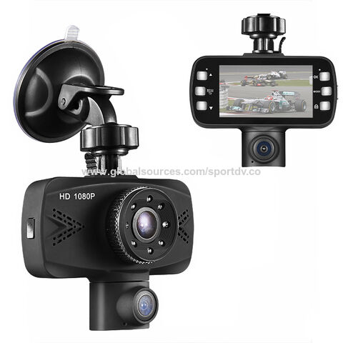 Dashcam Full HD 1080p, Cámara Coche con Micro, Rotación 360°, Modo