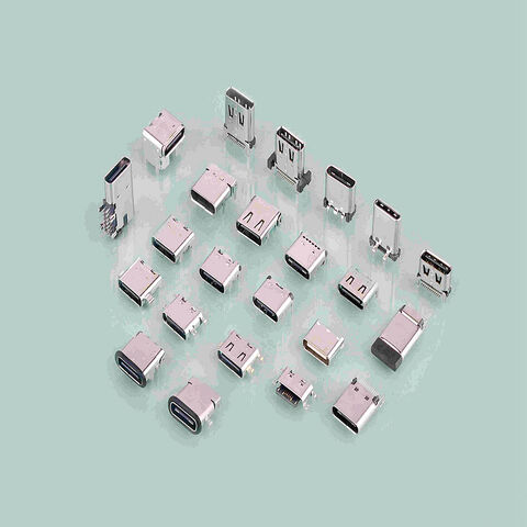 USB C Typ Stecker 16PIN Vertikale Montage Gehäuse Buchse USB 2.0 Halter Adapter