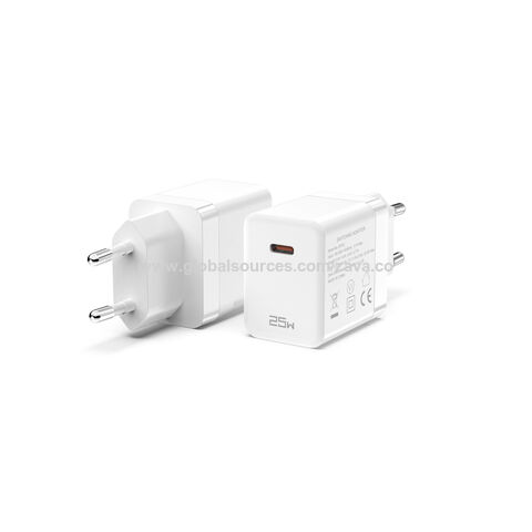 25W PPS USB-C PD Ladegerät, Schwarz, EU-Stecker, für iPhone, iPad, Handy - Schnellladung für Apple Geräte