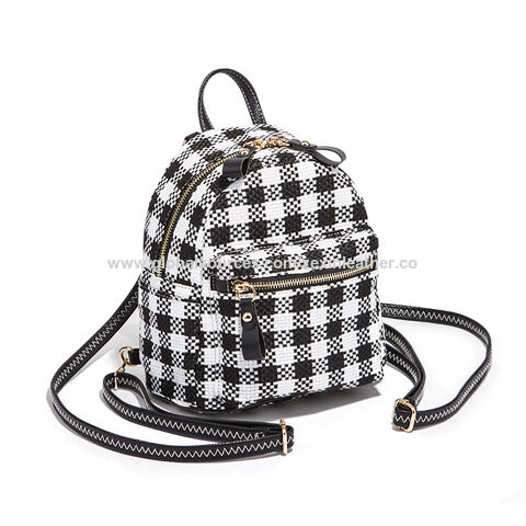 Backpack Purse for Women, PU Travel Geometric Pattern Satchel Handbag,  Convertible Design Bag with Purse, 2 Piece