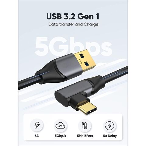 UGREEN USB to USB C Cable USB C 3.0 Cable 5Gbps Data Transfer Type C Cable  Fast Charging Nylon Braided Cord for Android Auto/iPhone 15/Galaxy S21 S20