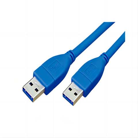  CableWholesale 3 feet USB 3.0 Cable, Blue, Type A Male/Type A  Male Plug, A Male/Male Super Speed USB Cable, Data Transfer Cable USB 3,  Type A Male to Type A Male