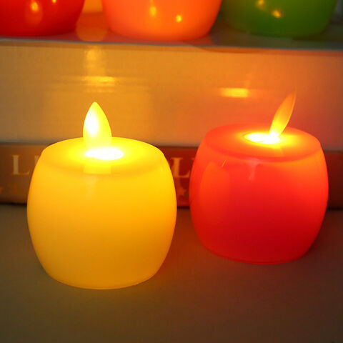 Vente en gros de bougies LED sans flamme pour créer une ambiance chaleureuse, bougies à piles, bougies pomme