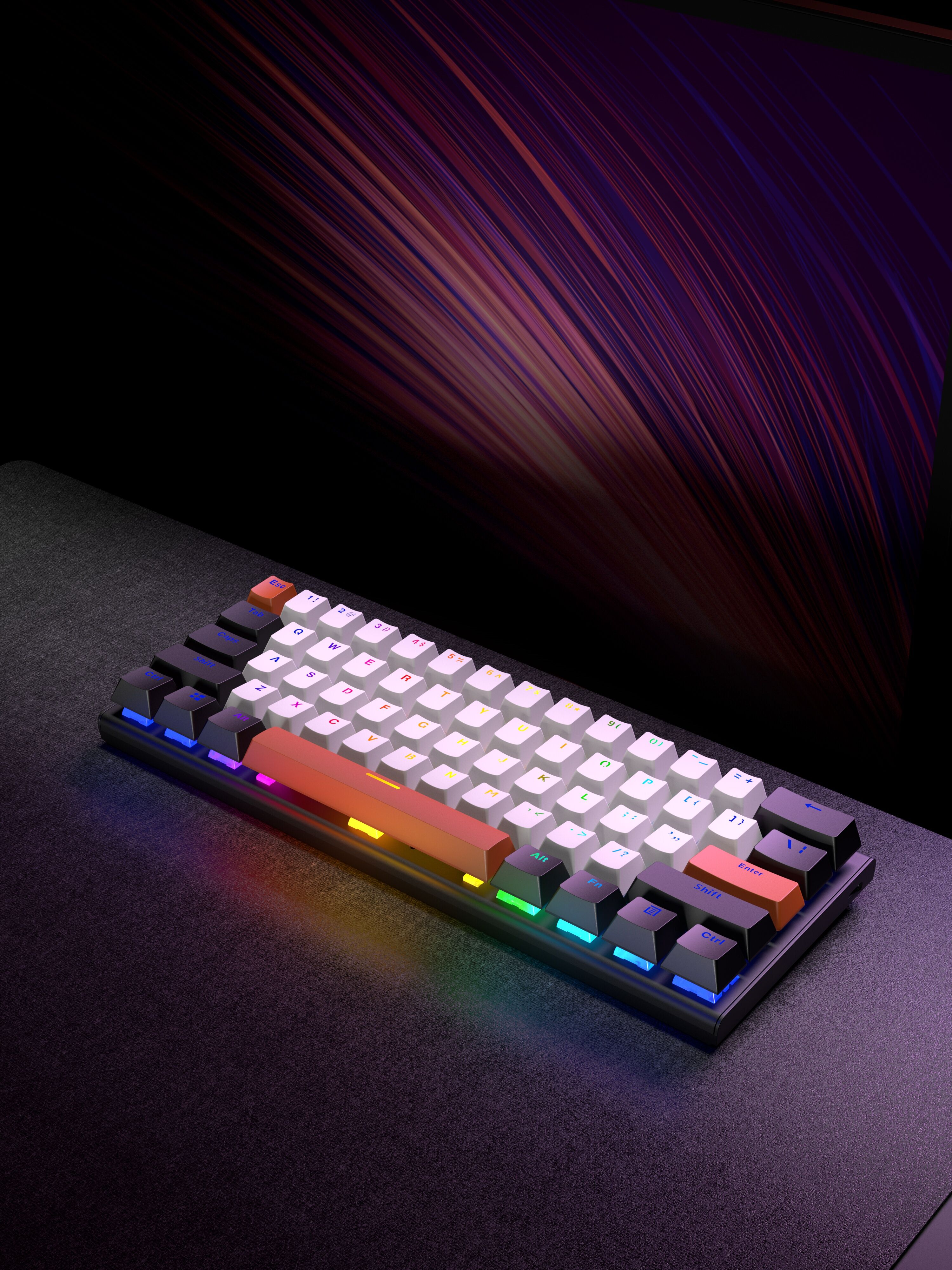Bulk Buy China Wholesale Three Mode 60% Layout Mechanical Keyboard With ...