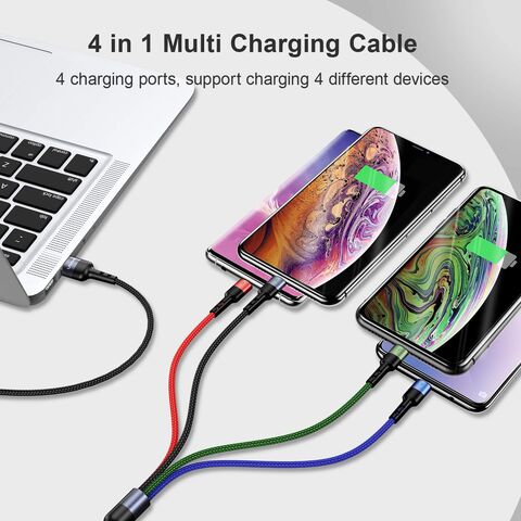  Multi Charging Cable, Multi Charger Cable 2Pack 4FT