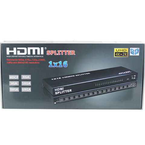 Câble HDMI 1080p mâle vers double HDMI femelle, interface multimédia,  adaptateur répartiteur HDMI 1 vers 2 voies pour HDMI HD, LED, LCD, TV :  : Électronique