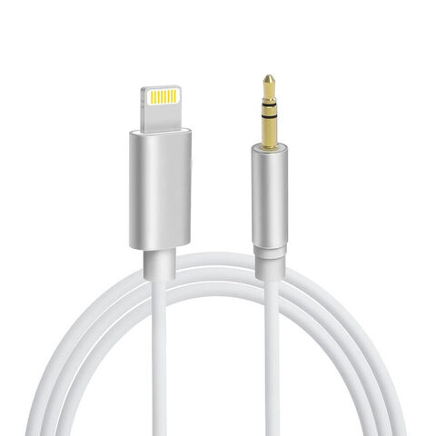 Comprar Para iPhone 3.5mm AUX Adaptador de cable para iPhone 13 12 11 Pro 8  7 Adaptador de cable auxiliar Conector de auriculares Mini divisor de audio  para accesorios del adaptador ios