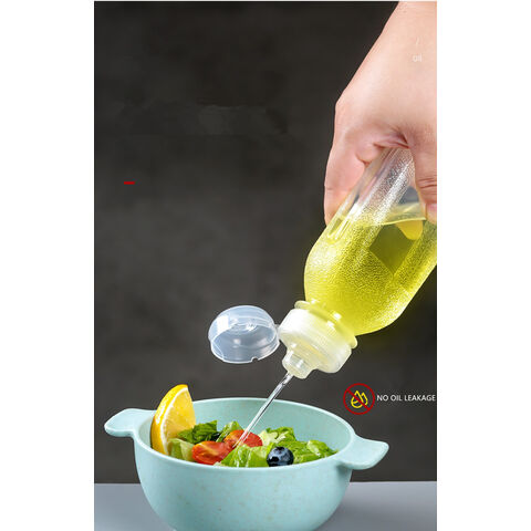 Bouteille d'huile en verre Borosilicate de 250ml, vaporisateur d'huile  d'olive, pour la cuisson des salades, friteuse à Air