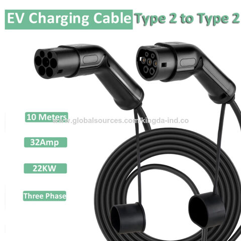 Buy Wholesale China 10m Ev Car Charging Cable Ev Charger 32a 22kw
