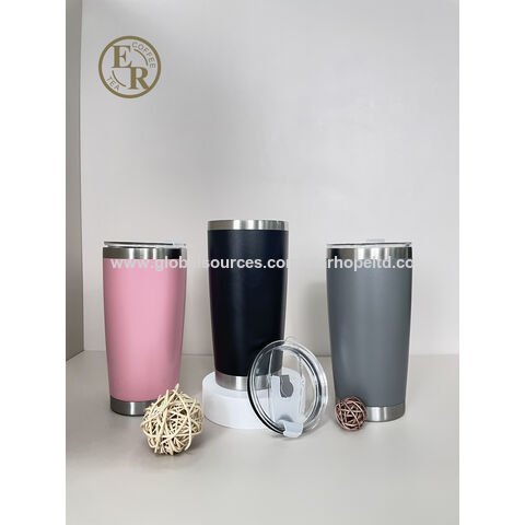 20oz Stainless Steel Tumbler,Vacuum Insulated Coffee Cup Tumblers with  Lid,Double Wall Powder Coated Travel Mug Gift for Women Man,Thermal Cups  Keep