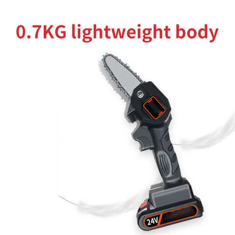 4 Electric Chainsaw Cordless Chain Saw Rechargeable High Power Motor 550W  24V