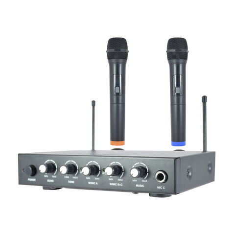 1 micro Kit de système de Microphone sans fil VHF, récepteur USB, karaoké  portable, Microphone, fête à domicile, haut-parleur TV intelligent, chant