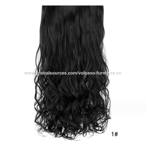 Wholesale Fashion Female Natural Long Body Wavy Curly Synthetic