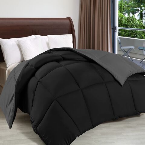 Edredão Inserir Rainha Consolador Preto/Cinza - toda a temporada Quilted  Consolador alternativas para roupa de cama Queen-size, edredão com abas de  Canto - China Conjunto de roupa de cama e colcha da