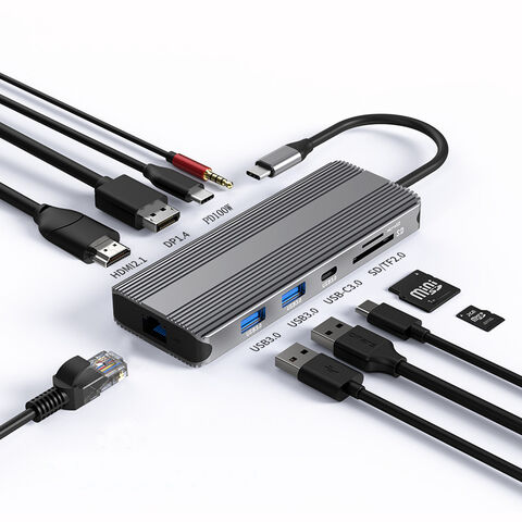 Bestseller 8K TPYE-C 10-IN-1 DOCKINGSTATION ADAPTER
