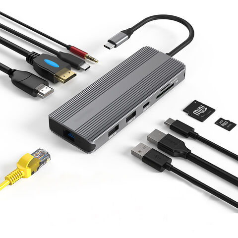 Großhandel 8K TYPE-C 10-IN-1 Ultra HD Dockingstation