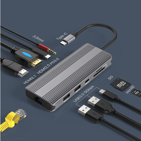 Großhandel 8K TYPE-C 10-IN-1 Ultra HD Dockingstation