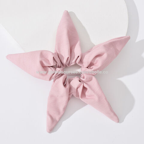 Novos Designs, Scrunchie Quadrado, Elástico de Alta Qualidade, Estilo Catavento
