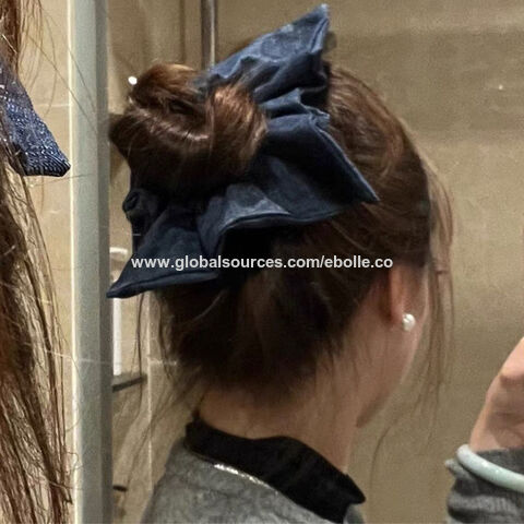 Novos Designs, Scrunchie Quadrado, Elástico de Alta Qualidade, Estilo Catavento