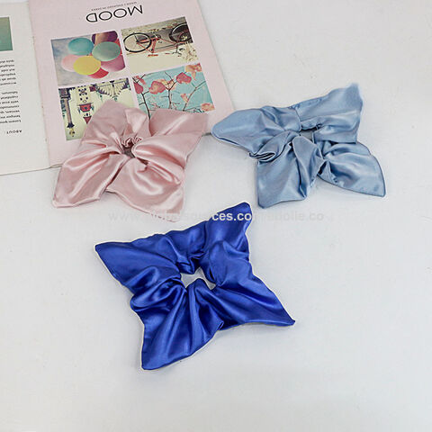 Novos Designs, Scrunchie Quadrado, Elástico de Alta Qualidade, Estilo Catavento